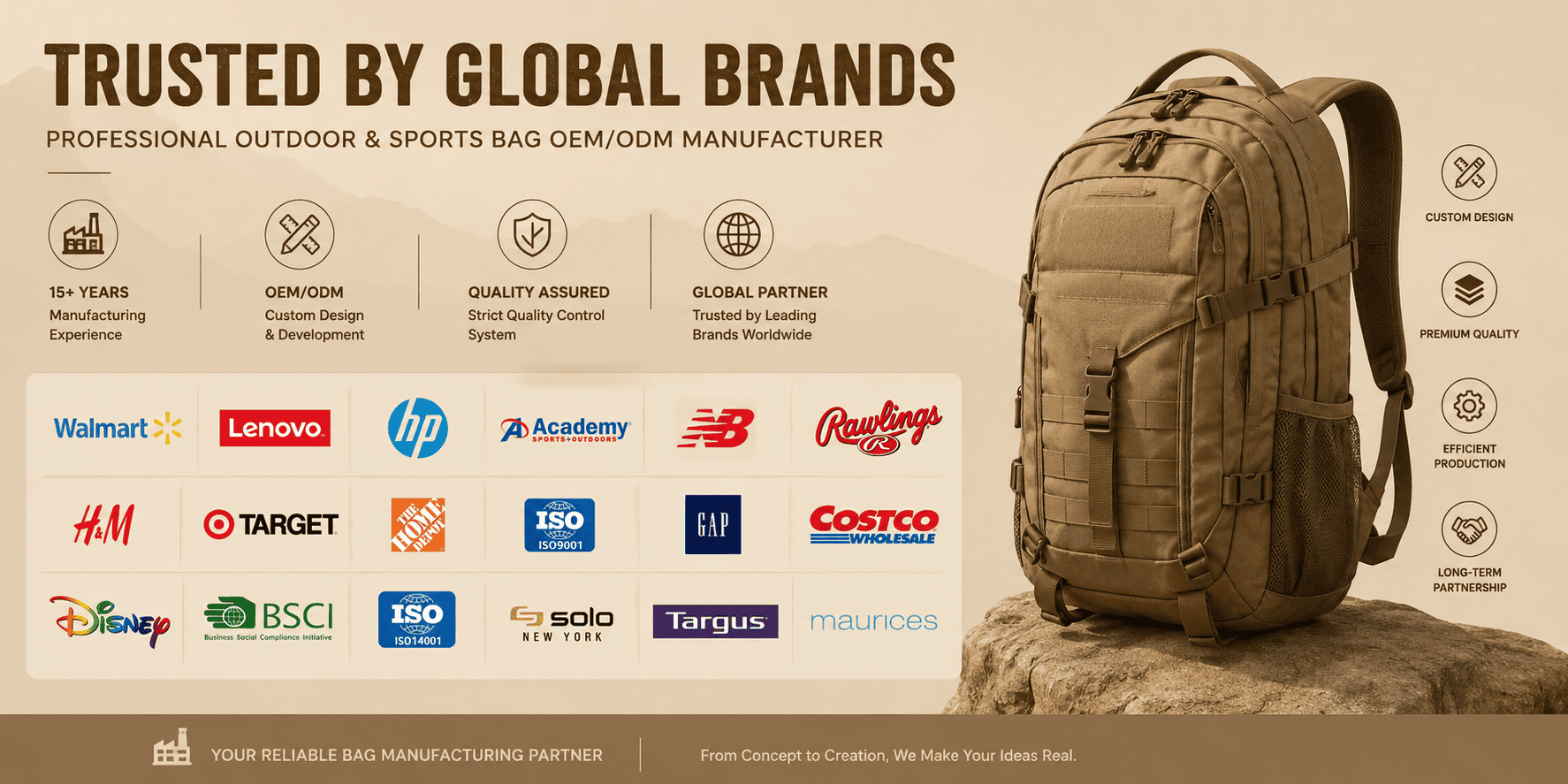 Trusted by global brands — Cosylife manufacturing partnerships